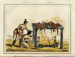 USA, Florida Indians smoking meat, 1843