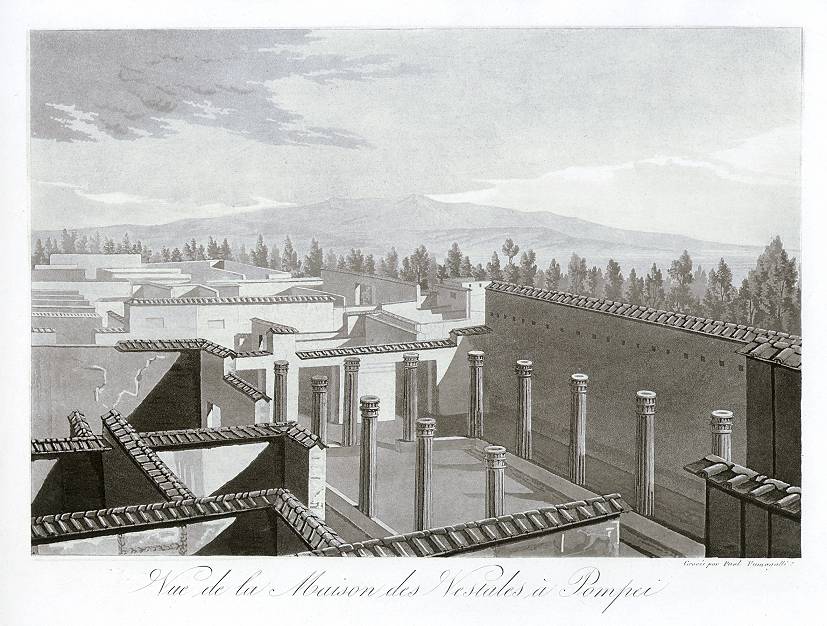 Italy, Pompeii, Maison de Vestales, 1830