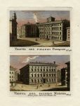 Italy, two Palaces in Rome, 1790