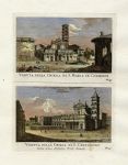 Italy, two Churches in Rome, 1790