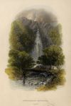 Ireland, Wicklow, Powerscourt Waterfall, 1841