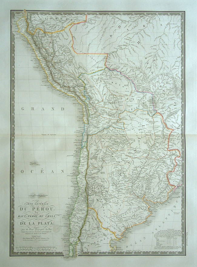 South America, Peru, Chili, la Plata, 1825