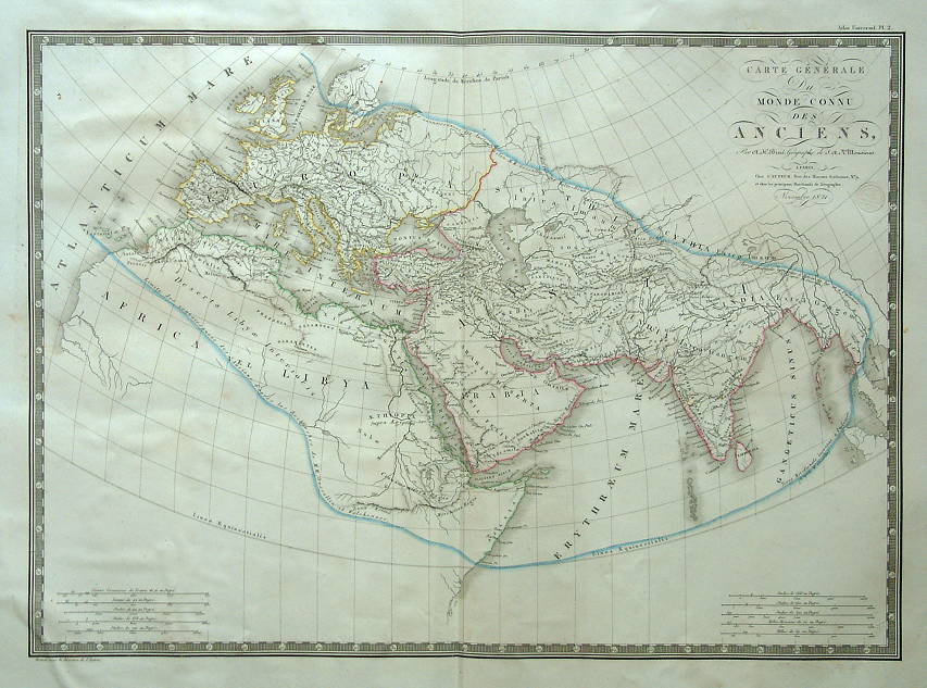World as known to Ancients, 1825