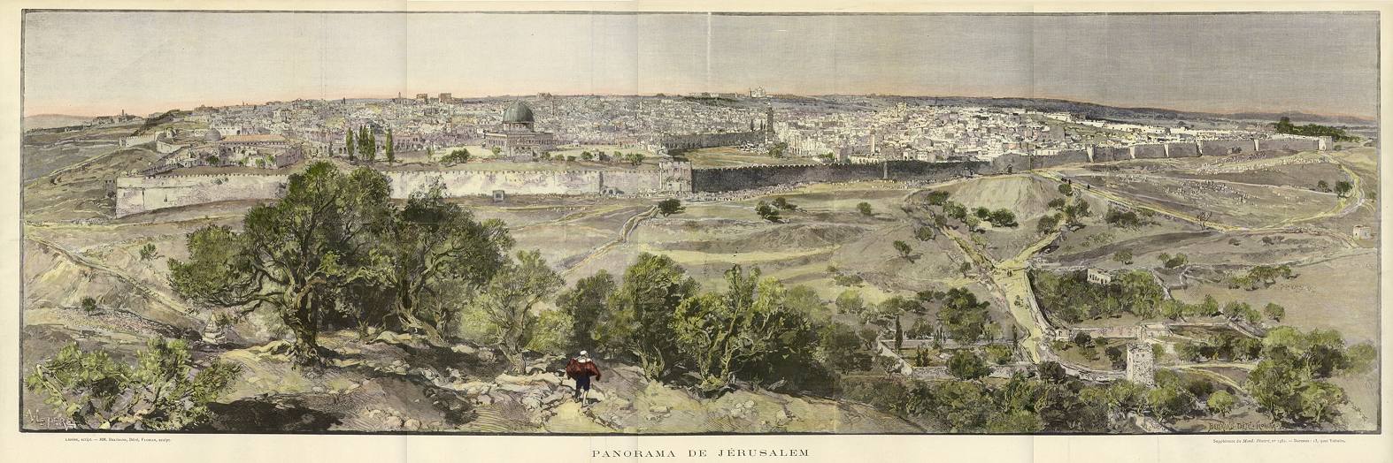 Jerusalem, very large panorama, 1885