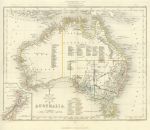 Australia, The College Atlas, 1850