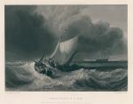 'Dutch Boats in a Storm', after Turner, 1862