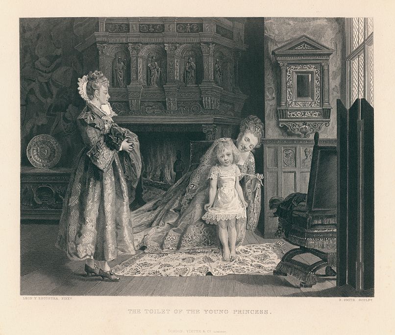 'The Toilet of the Young Princess', after Escosura, 1878