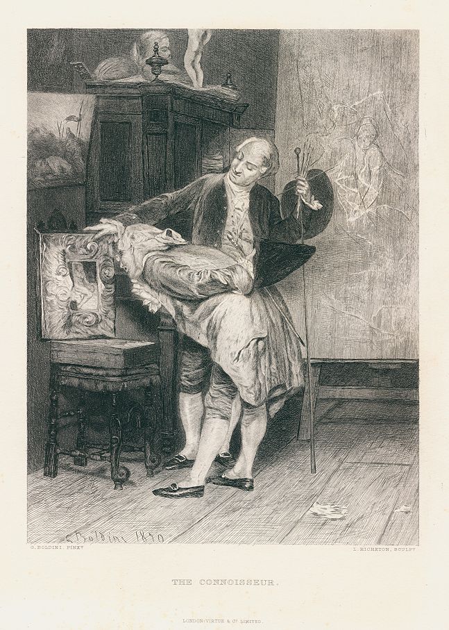 'The Connoisseur', after Boldini, 1878