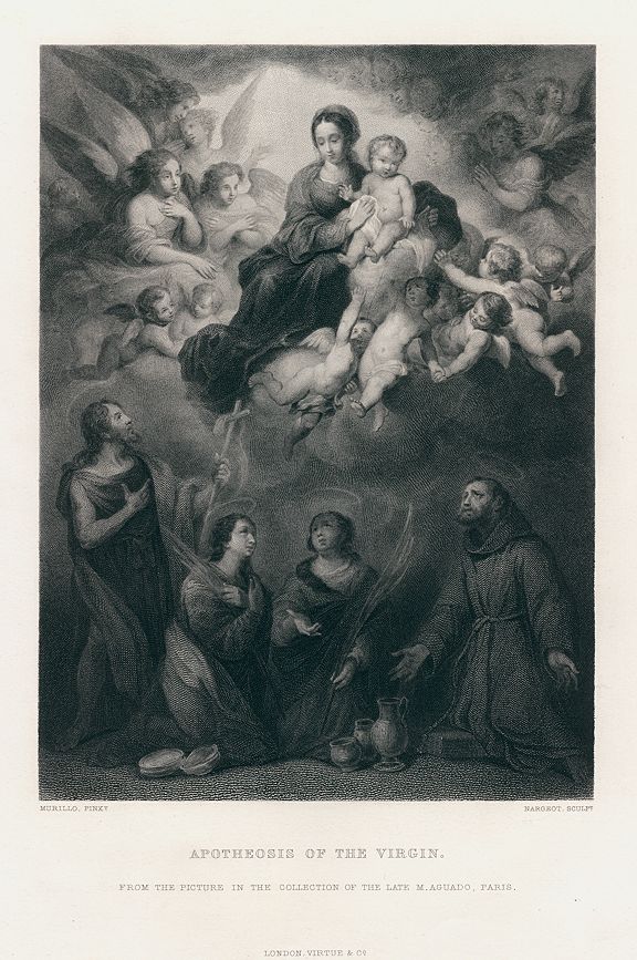 Apotheosis of the Virgin, after Murillo, 1875