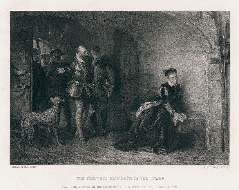 Princess Elizabeth in the Tower, after Hillingford, 1875