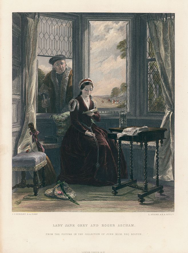 Lady Jane Grey and Roger Ascham, 1867