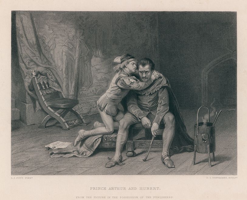 Prince Arthur and Hubert (Shakespeare), after Pott, 1873