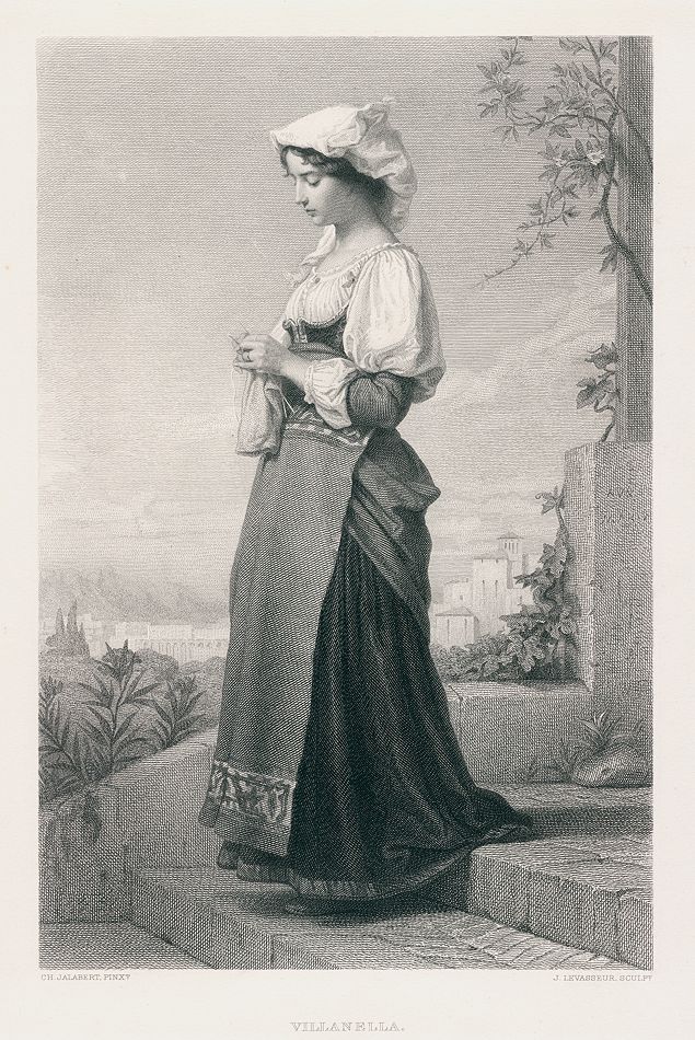 Villanella, after Jalabert, 1878