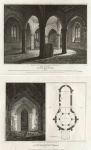 Essex, Little Maplested Church, two prints, 1810