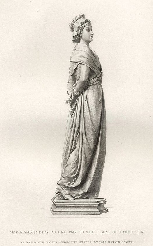 Marie Antoinette on her way to Execution, statue by Ronald Gower, 1878