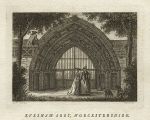 Worcestershire, Evesham Abbey gateway, 1786