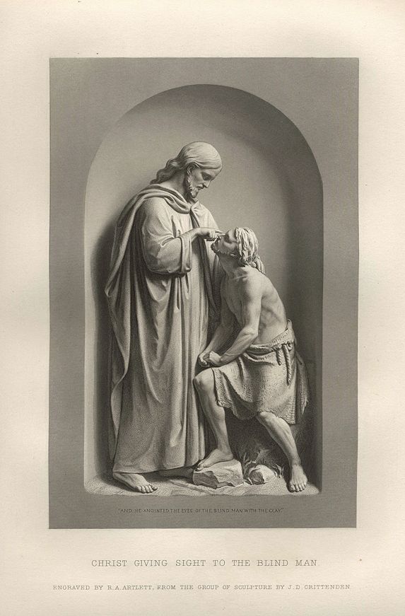Christ Giving Sight to the Blind Man, after Crittenden, 1873