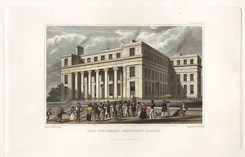 Liverpool, the Infirmary, Brownlow Street, 1836