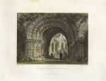 Lancashire, Furness Abbey, Chapter House, 1836