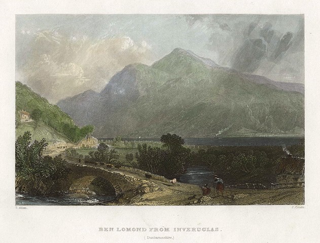 Scotland, Ben Lomond from Inveruglas, 1840