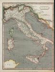 Italy map, 1811
