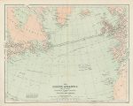 North Atlantic Ocean map, c1869