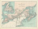 Canada, British Colonies in North America, c1869