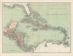 West Indies map, c1865