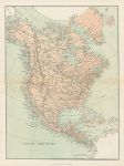North America map, c1865