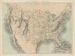United States map, c1865