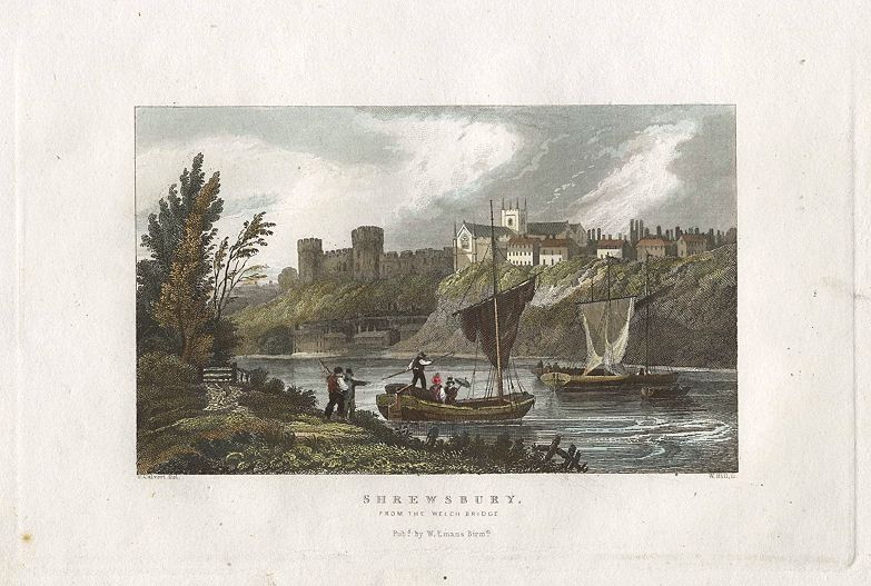 Shropshire, Shrewsbury view, 1831