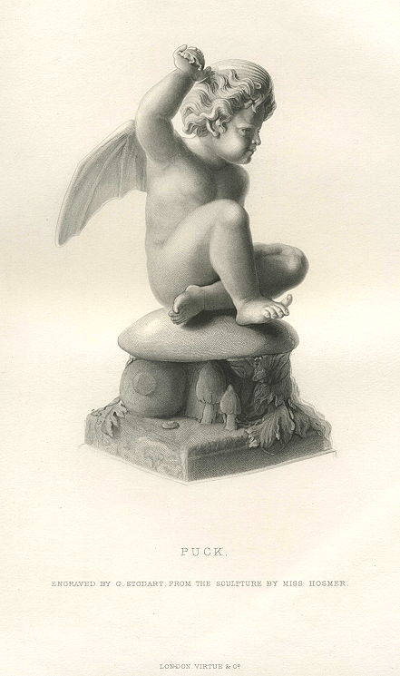 Puck, sculpture, 1875