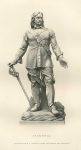 Oliver Cromwell, sculpture, 1878