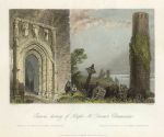 Ireland, Clonmacnoise, Temple of McDurmot, 1841