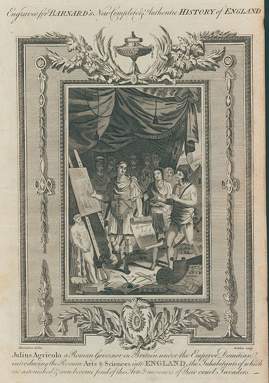 Julius Agricola introduces the Arts & Sciences to Britain, published 1783