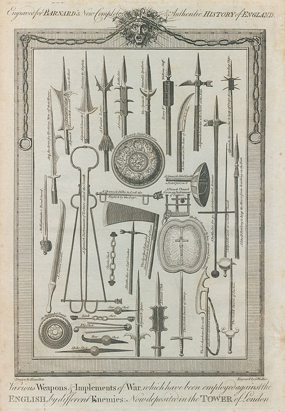 Weapon Trophies at the Tower of London, published 1783
