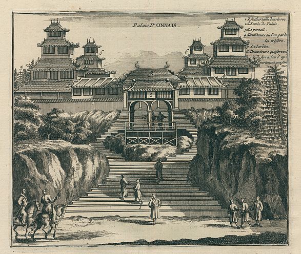 Japan, Palace of Onnais, 1680