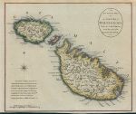 Malta & Gozo map, published 1801