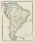 South America map, 1844