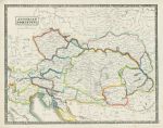Austrian Empire map, 1844