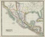 Mexico & Guatemala map, 1844