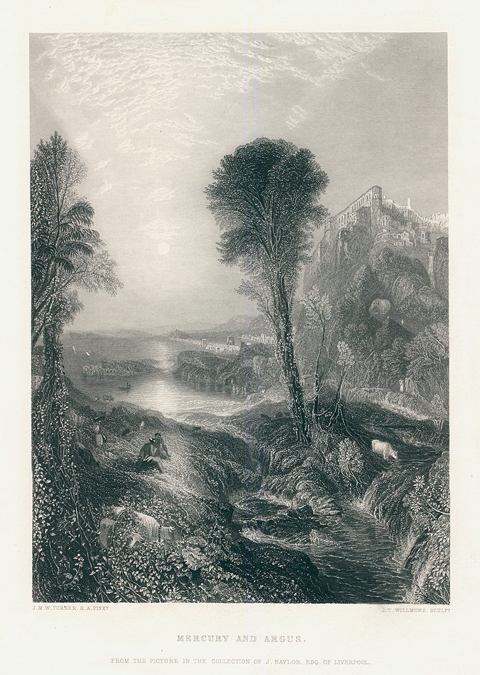 Mercury and Argus, after Turner, 1865