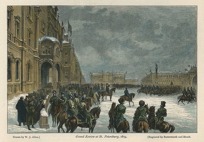 Russia, Grand Review at St.Petersburg in 1874, 1879
