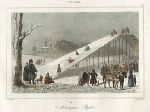 Russia, sledging ramp, 1838