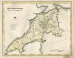 Wales, Carnarvonshire map, 1874
