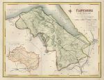 Wales, Flintshire map, 1874