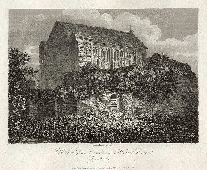 London, Eltham Palace remains, 1805