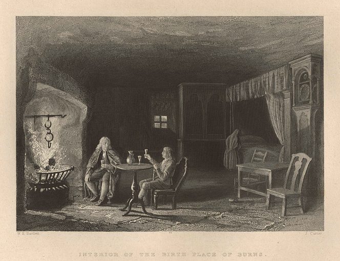 Scotland, Alloway, Birthplace of Burns, 1838