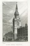London, Bow Church, Cheapside, 1831