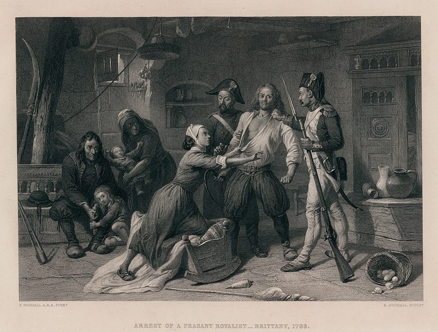 Arrest of a Peasant Royalist - Brittany, 1793, 1865